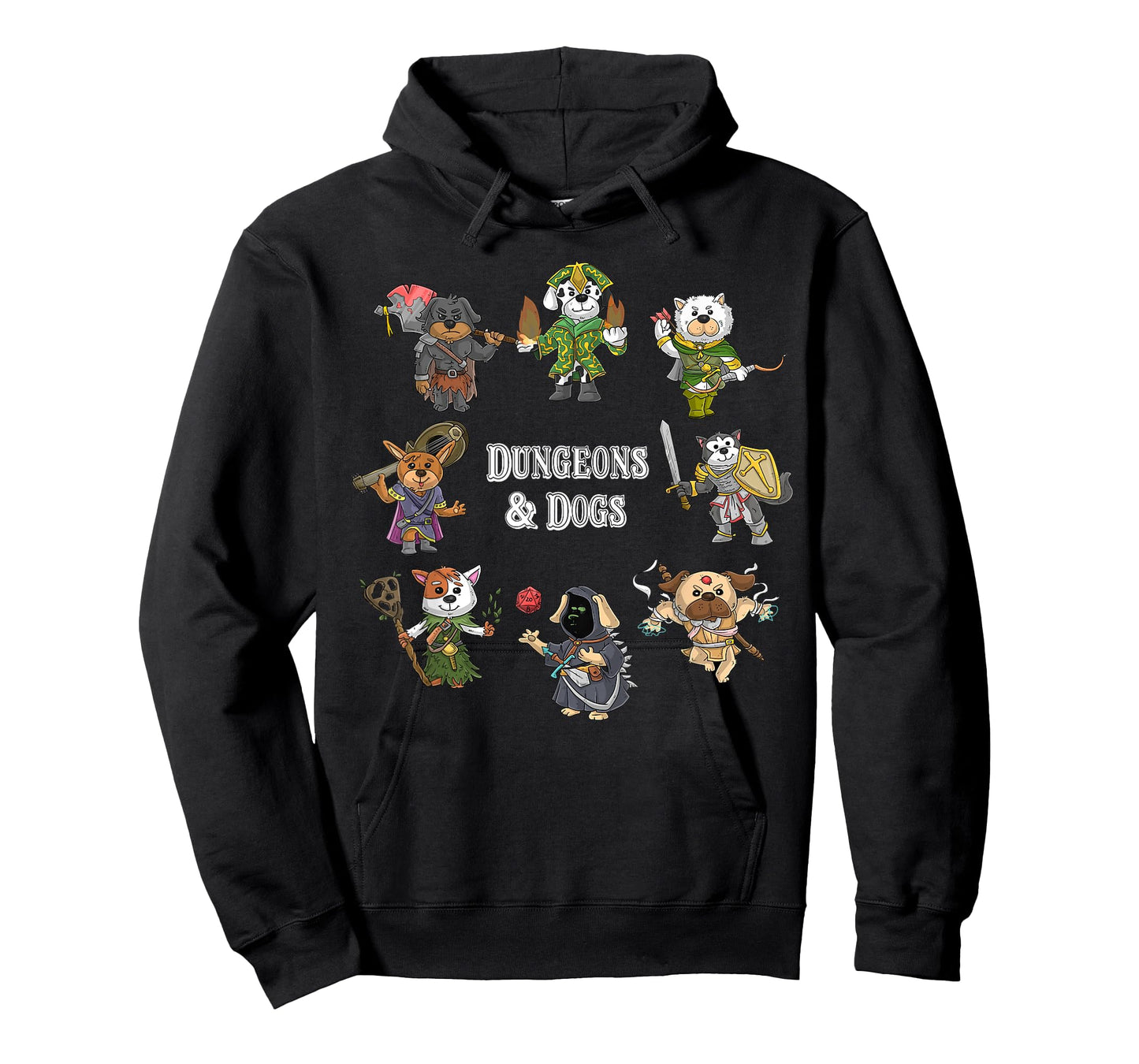 Dungeons And Dogs Cats Funny Cute Tabletop Gaming Roleplay T-Shirt