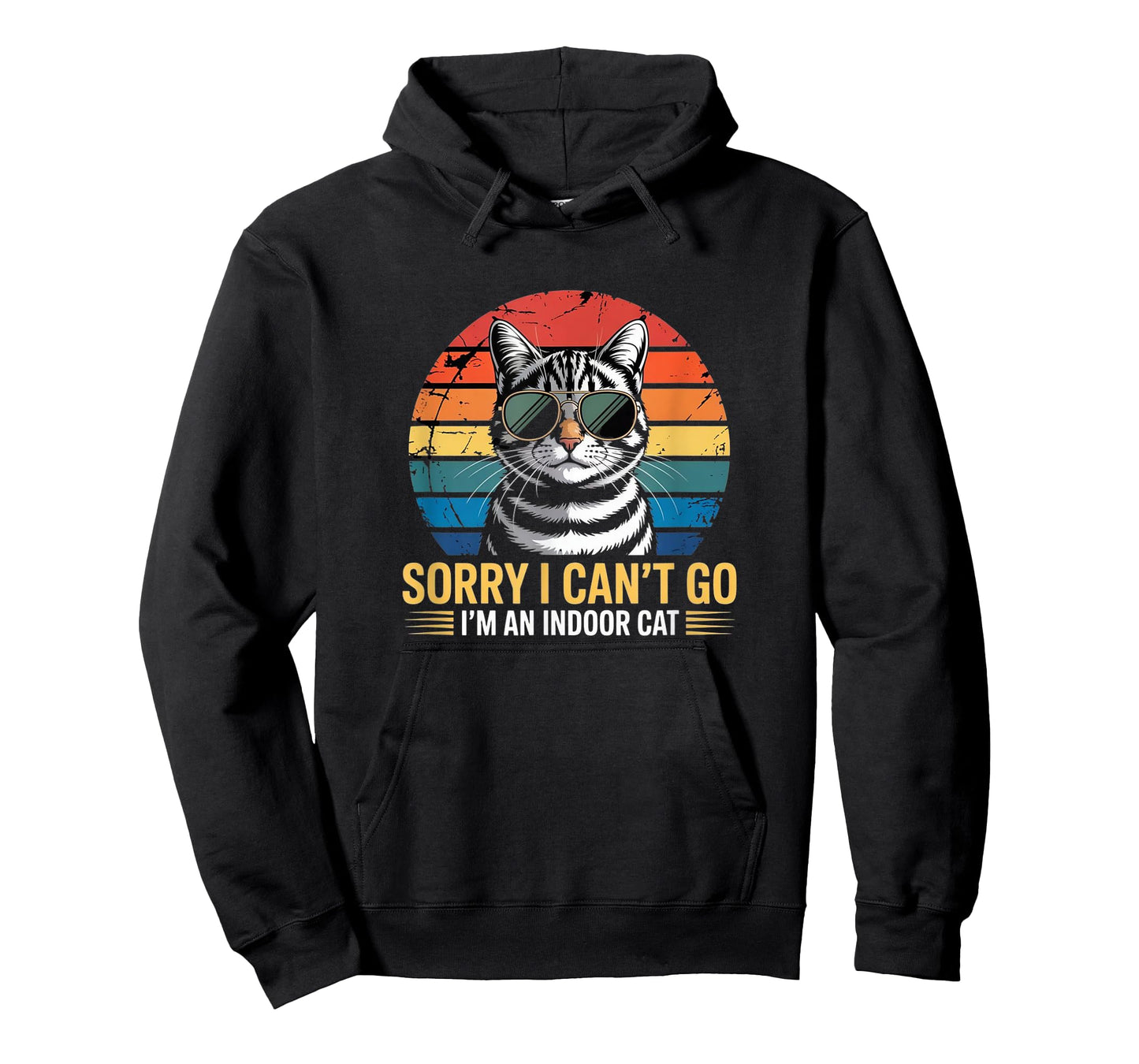 Sorry I Can’t Go – I’m an Indoor Cat Vintage Tee T-Shirt
