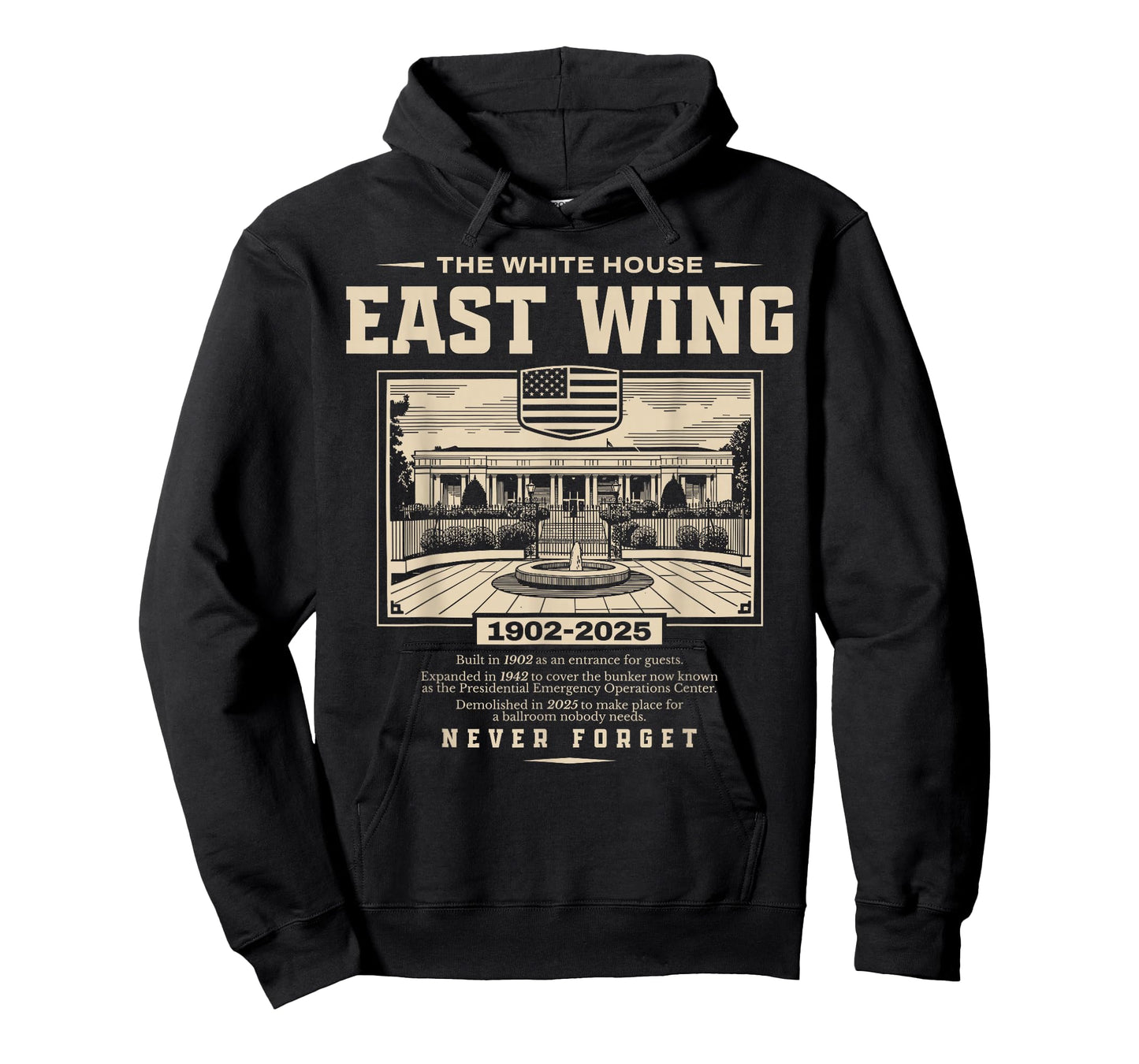 East Wing History 1902 1942 2025 T-Shirt