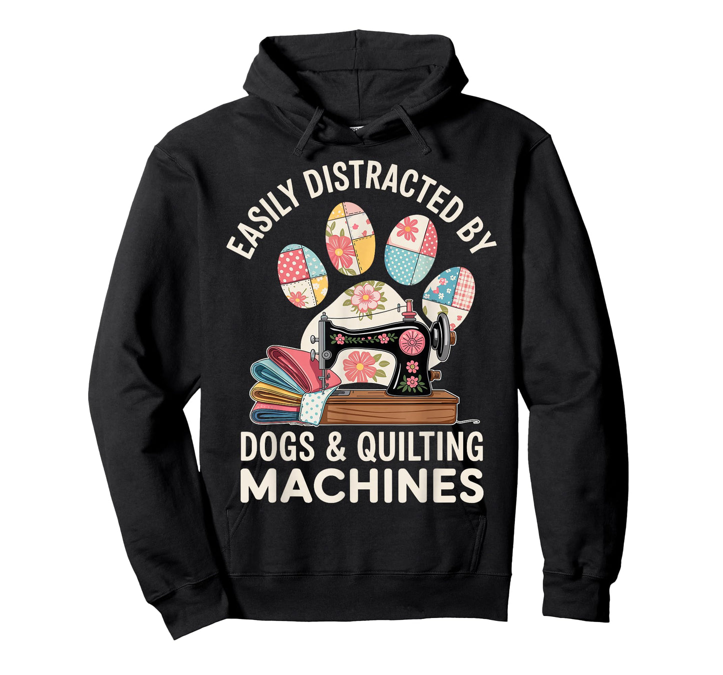 Dogs And Quilting Machines Quilt Funny Quilting T-Shirt