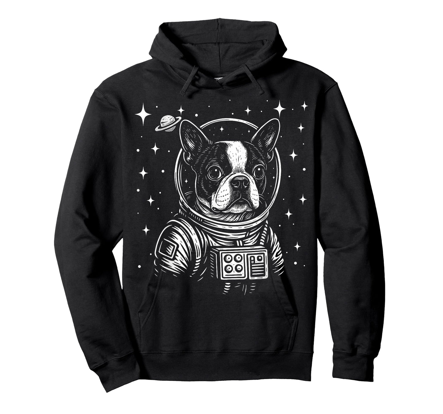 Astronaut Boston Terrier Space Galaxy Dog Lovers T-Shirt
