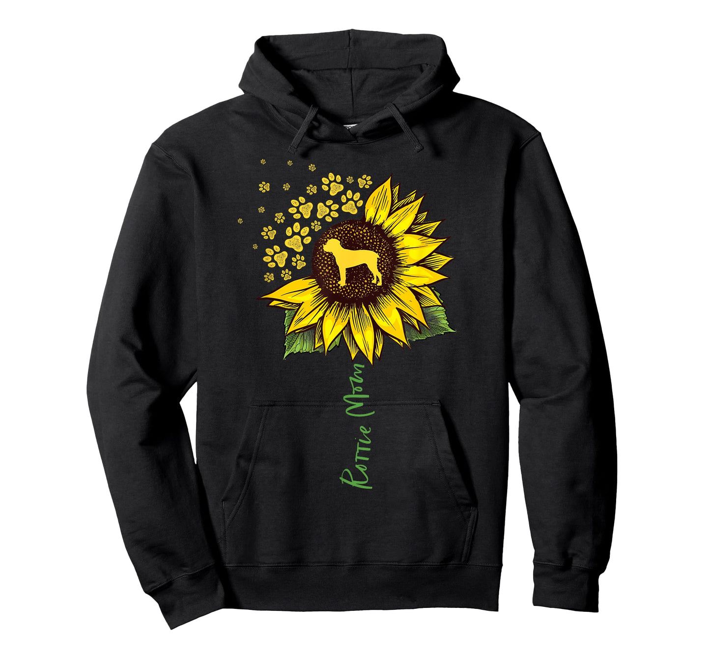 Rottie Mom Sunflower Rottweiler Gifts Dog Mom Mama T-Shirt