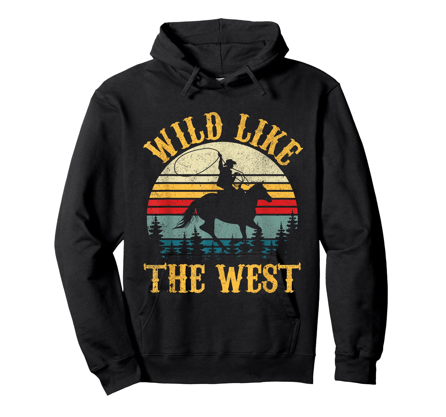 Wild Like The West Funny Rodeo Cowboy Western Country Music T-Shirt