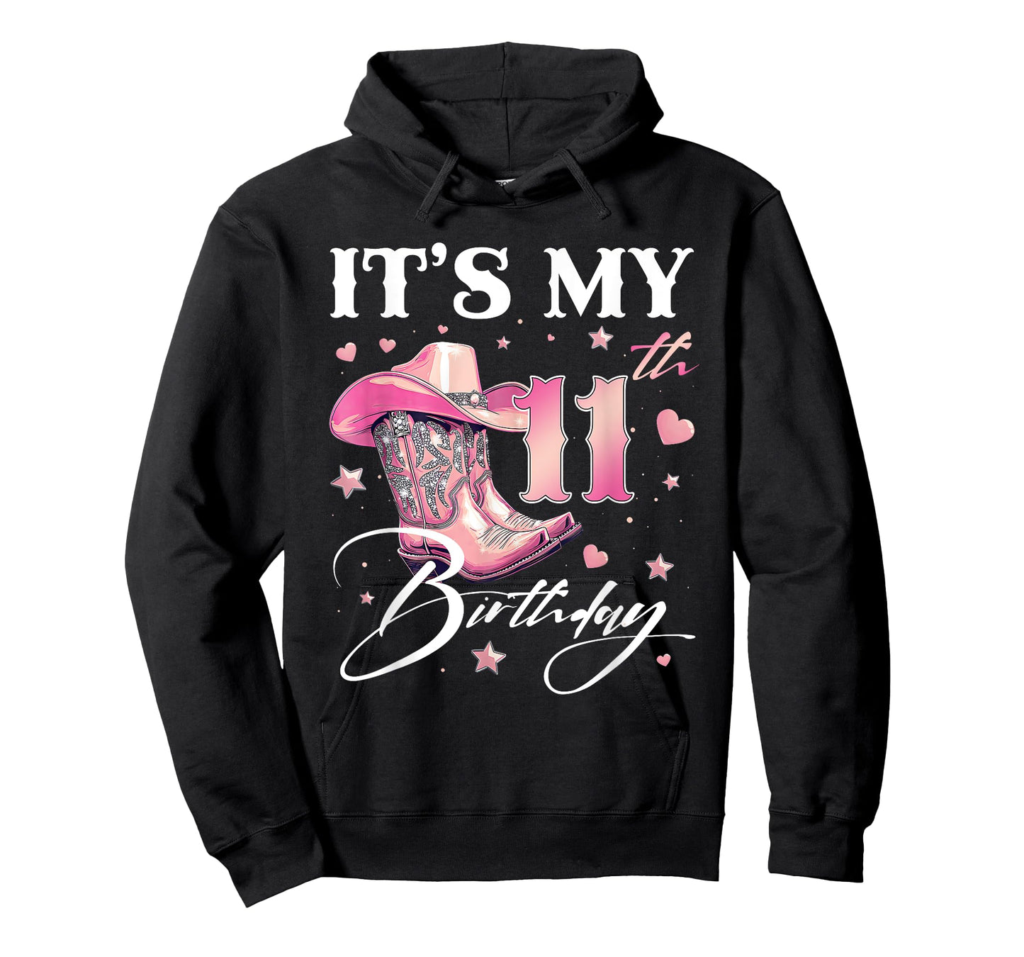 Cowgirl It's My 11th Birthday Western Linedance Boots Lover T-Shirt