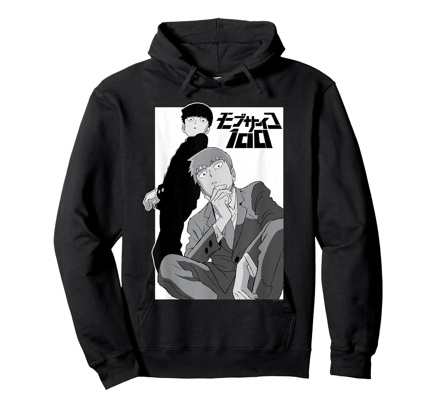 Mob Psycho 100 Black and White Shigeo and Arataka Anime T-Shirt
