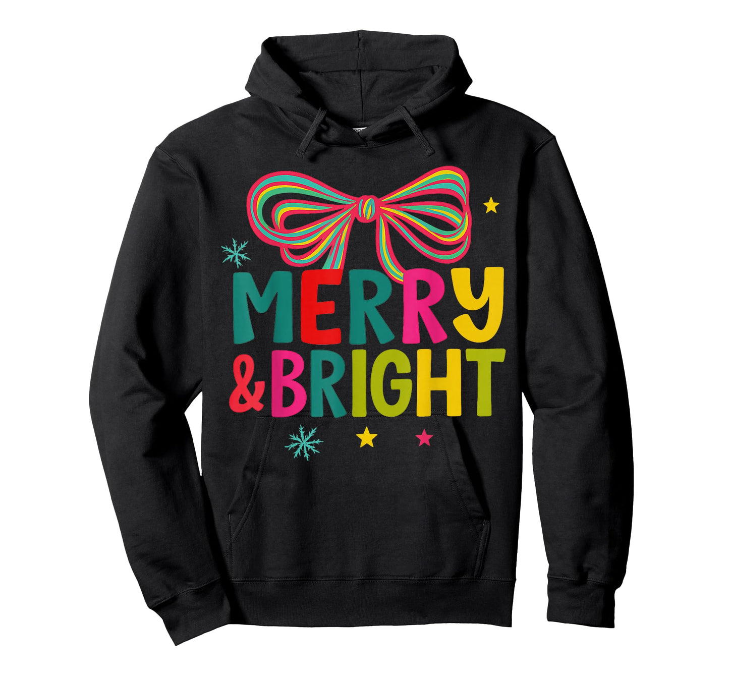 Merry and Bright Christmas Crew 2025 Funny Family Matching T-Shirt