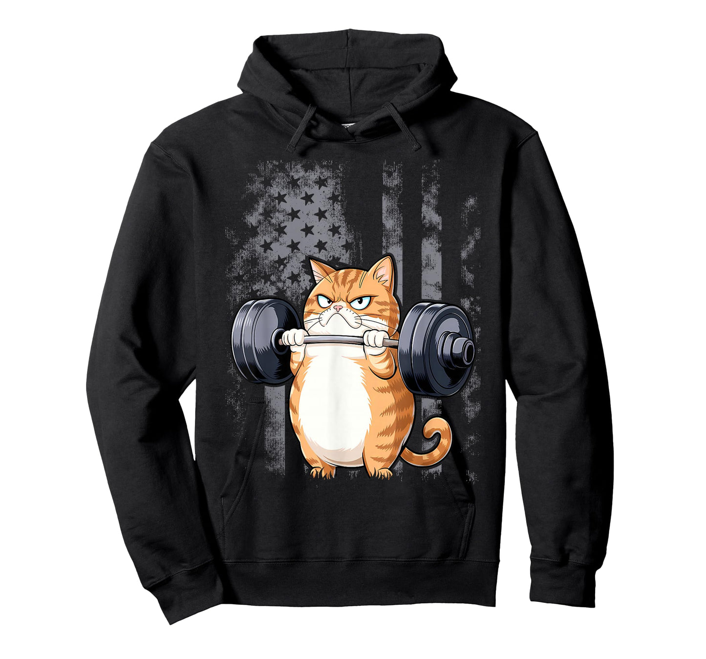 Cat Weightlifting Funny Cat Workout and Fitness T-Shirt