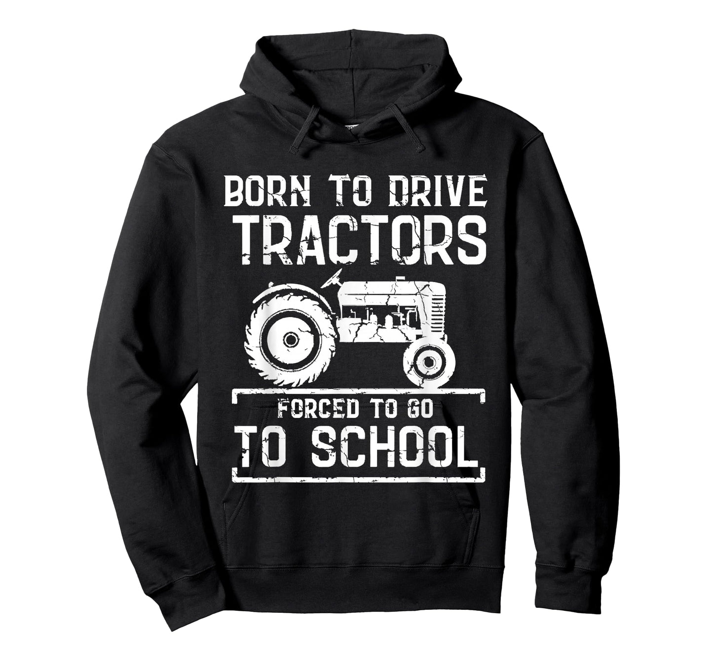 Born To Drive Tractors Forced To Go To School Farmer Kids T-Shirt