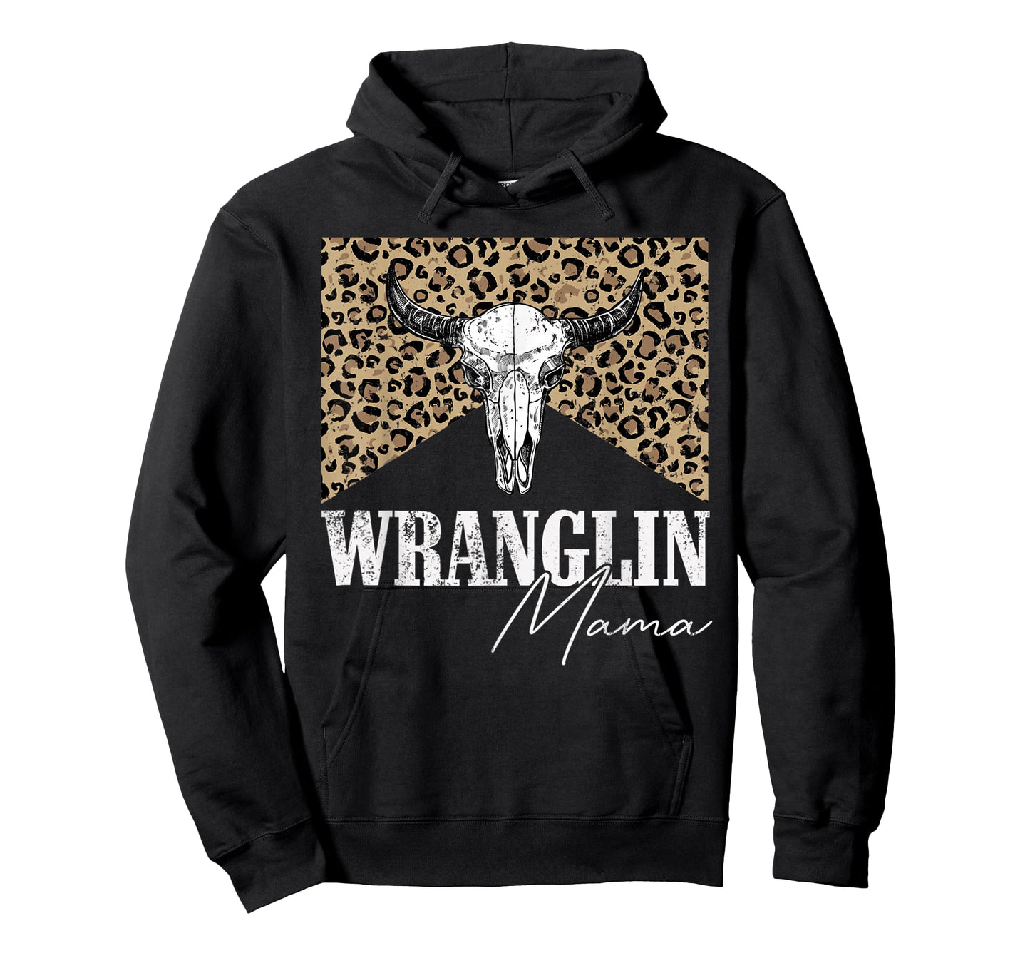 Vintage Bull Skull Wranglin mama Western Life Country Lover T-Shirt