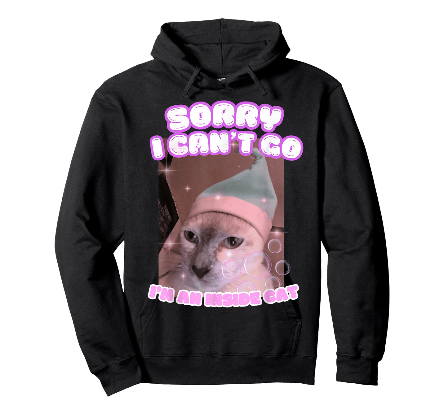 Sorry I Can't Go I'm an Inside Cat Meme T-Shirt