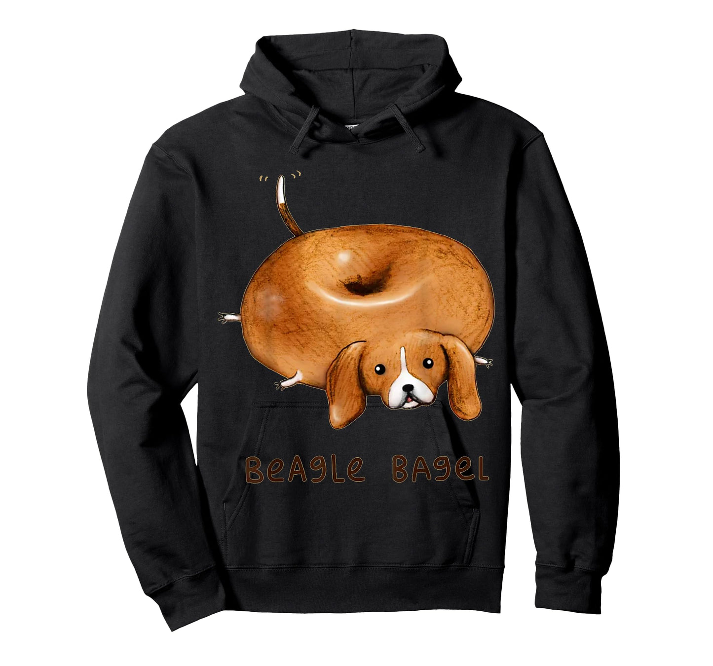 Beagle Bagel - Funny Cute Dog T-Shirt for Men Women Kids
