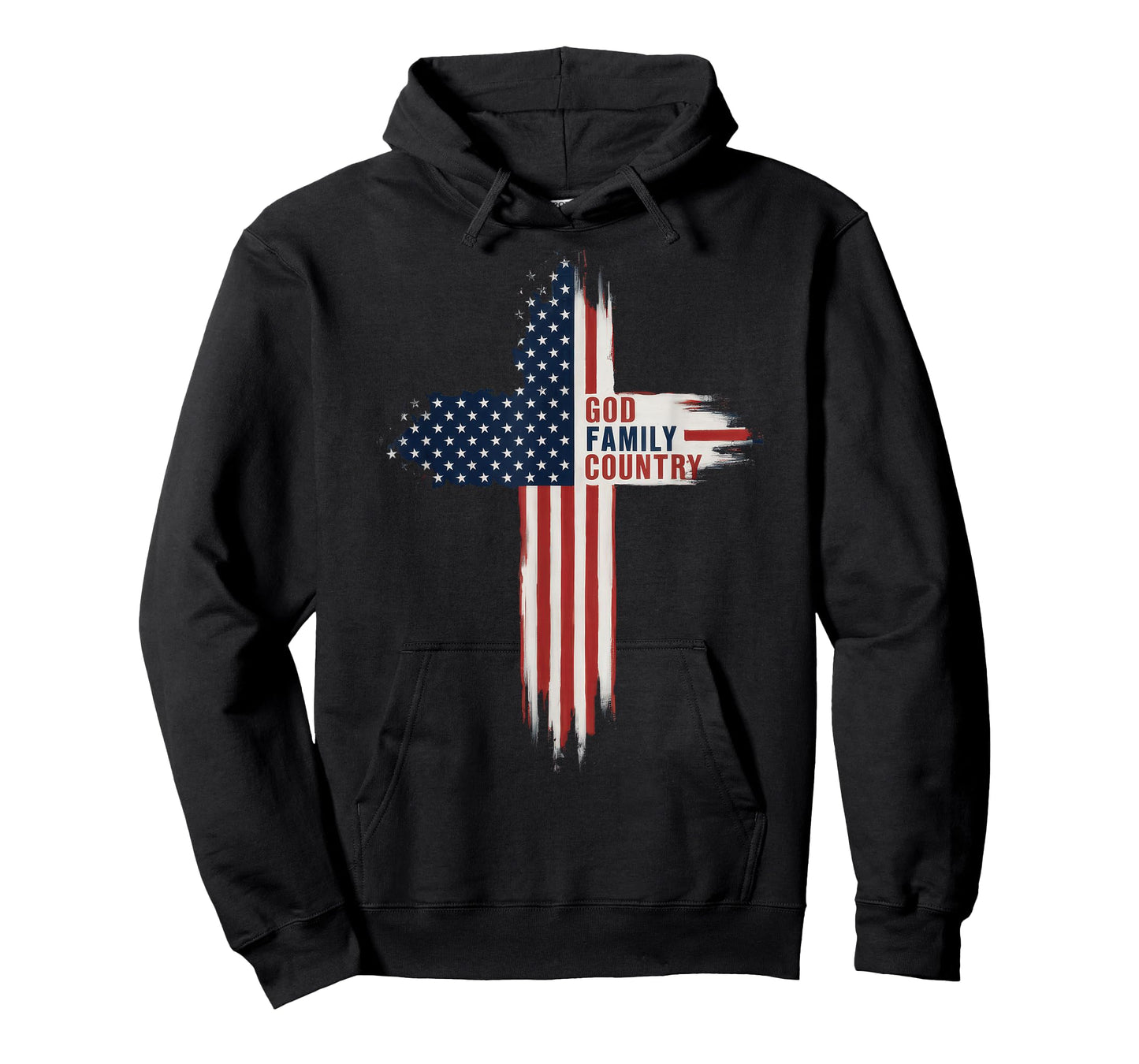 Patriotic Christian Family Faith USA Cross Wear God Family Country Christian T-Shirt