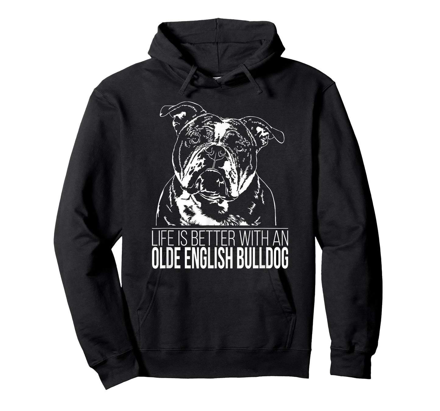 Olde English Bulldog Life is Better Dog OEB Dog Saying T-Shirt