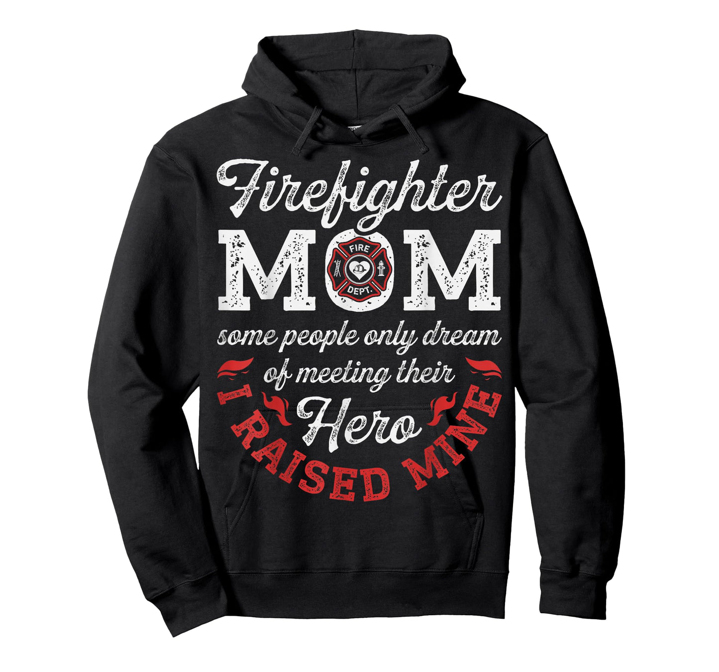 Firefighter Mom Mother's Day Thin Red Line Firefighting T-Shirt