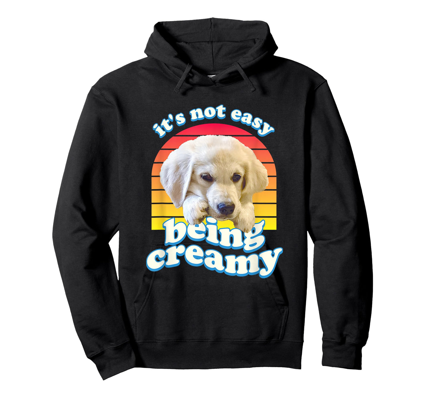 English Cream Golden Retriever Funny ECGR Puppy Vintage 80's T-Shirt
