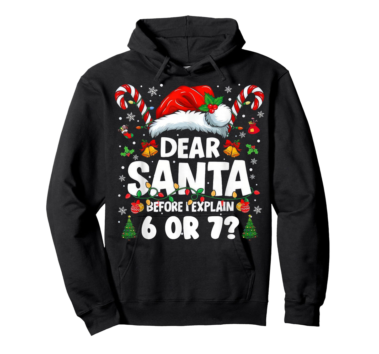 Dear Santa I Can Explain 67 Funny Christmas Six Seven Meme T-Shirt