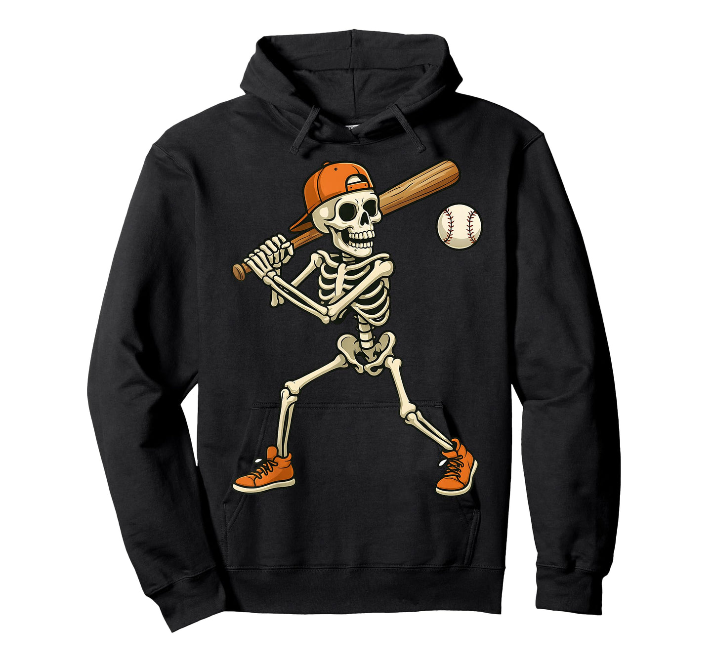 Halloween Skeleton Baseball Costume Funny Men Boys Kids T-Shirt