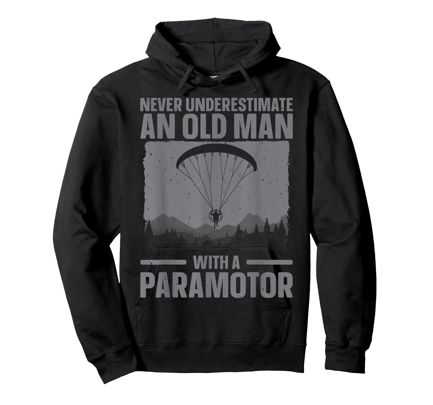 Cool Paramotor Art for Men Grandpa Paragliding Paramotoring T-Shirt