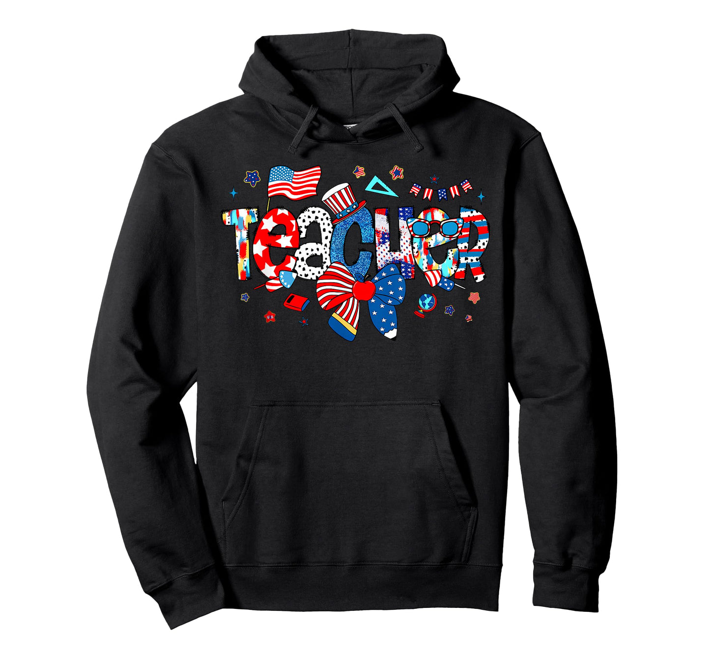 American Flag 4th of July Patriotic Teacher Life Men Women T-Shirt