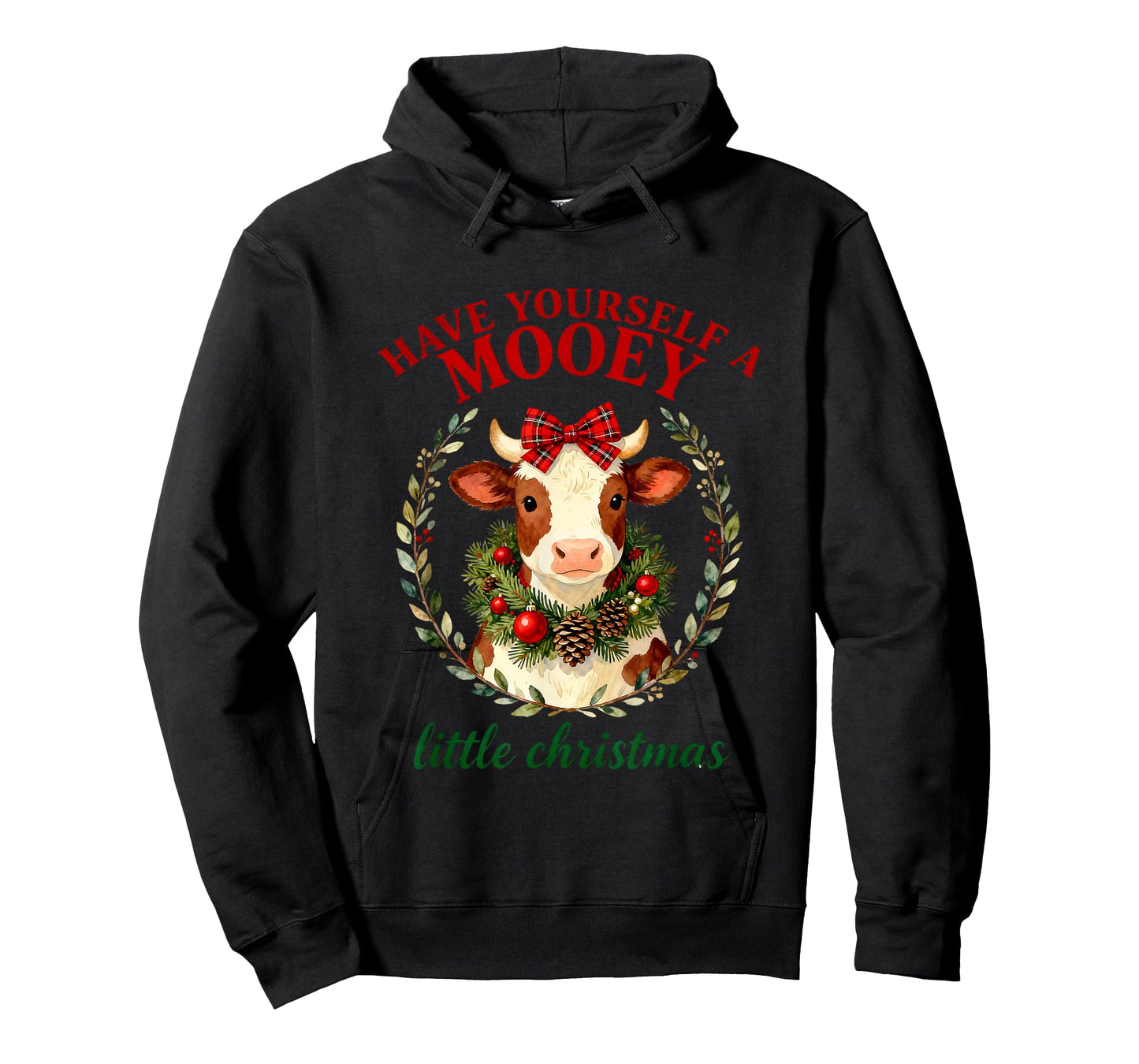Christmas Vintage Small Town Western Cowgirl Highland Cow T-Shirt