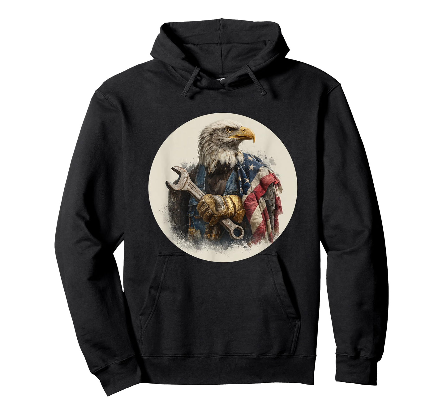 Auto Mechanic Eagle with Repair Tool for Adults and Kids T-Shirt