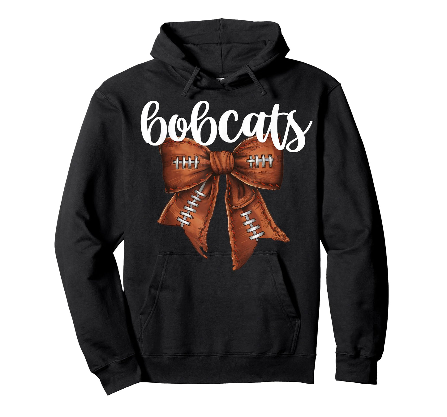 Bobcats Football Bow School Spirit Team Mascot Game Night T-Shirt