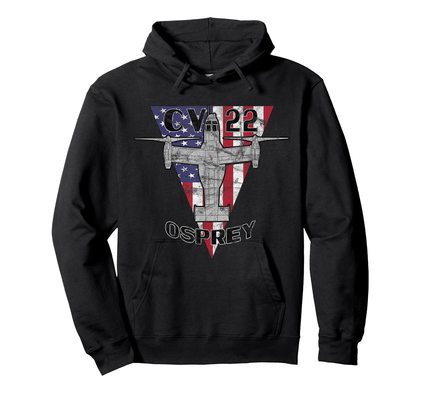 CV-22 Osprey Tilt-Rotor Military Airplane Patriotic Vintage T-Shirt