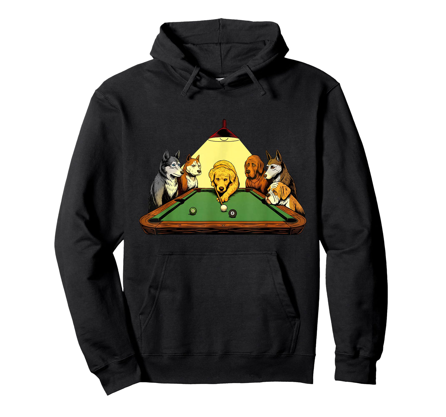Billiard Dogs - 8 Ball Billiard Game Pool Player T-Shirt