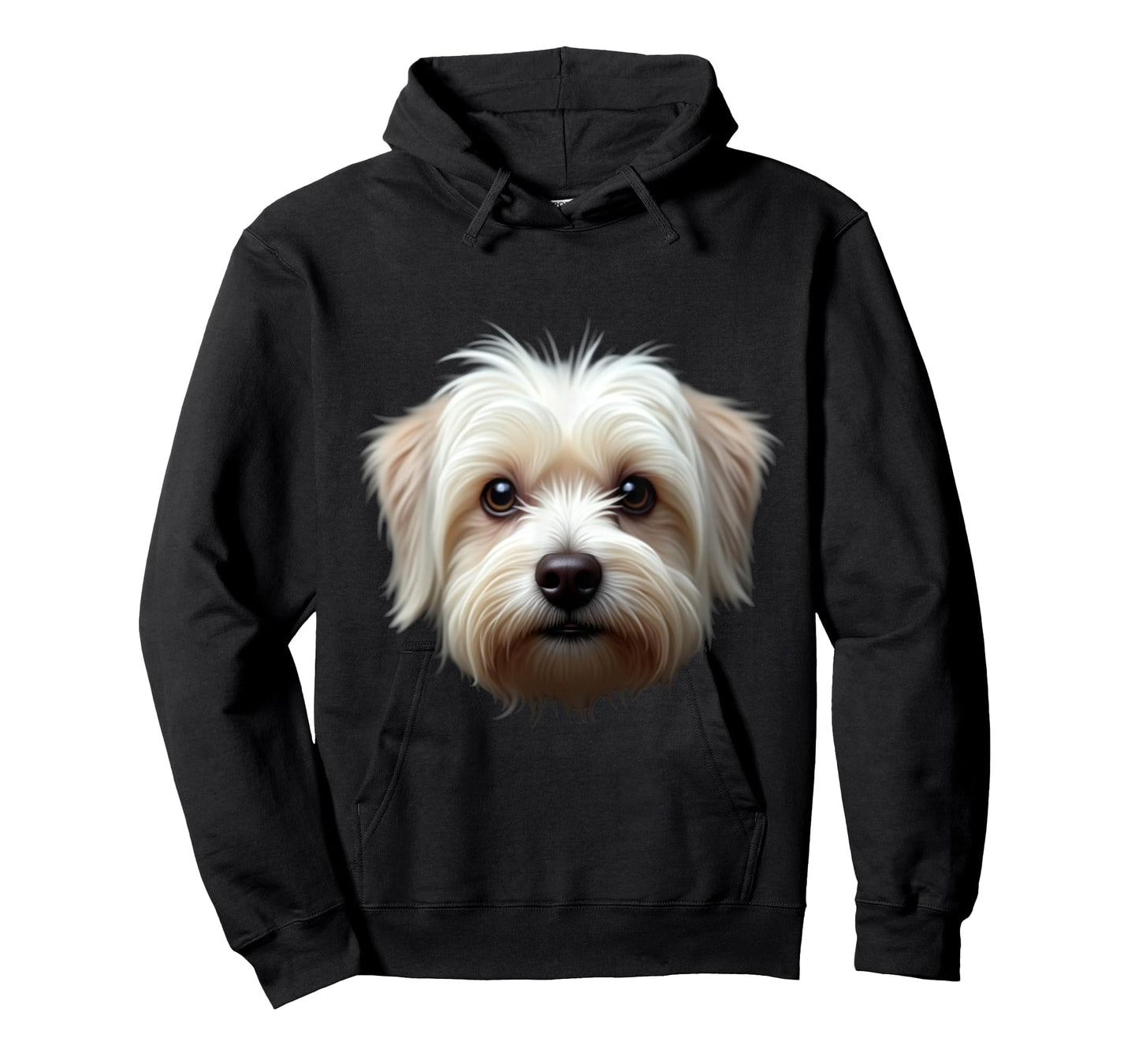 Black Maltese Dog Maltese Face T-Shirt