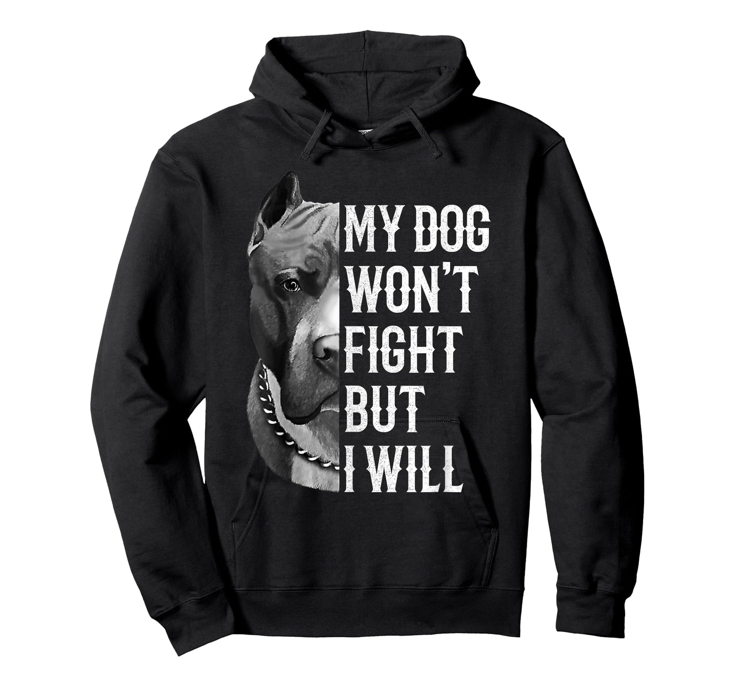 My Dog Won't Fight But I Will Tshirt Dogs Lover Gift Pitbull T-Shirt
