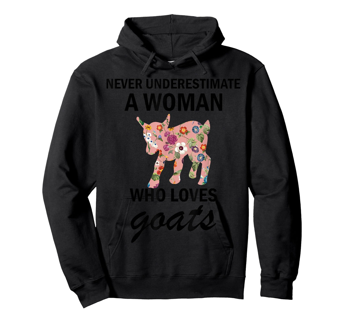 Never Underestimate A women Who Loves goats T-Shirt