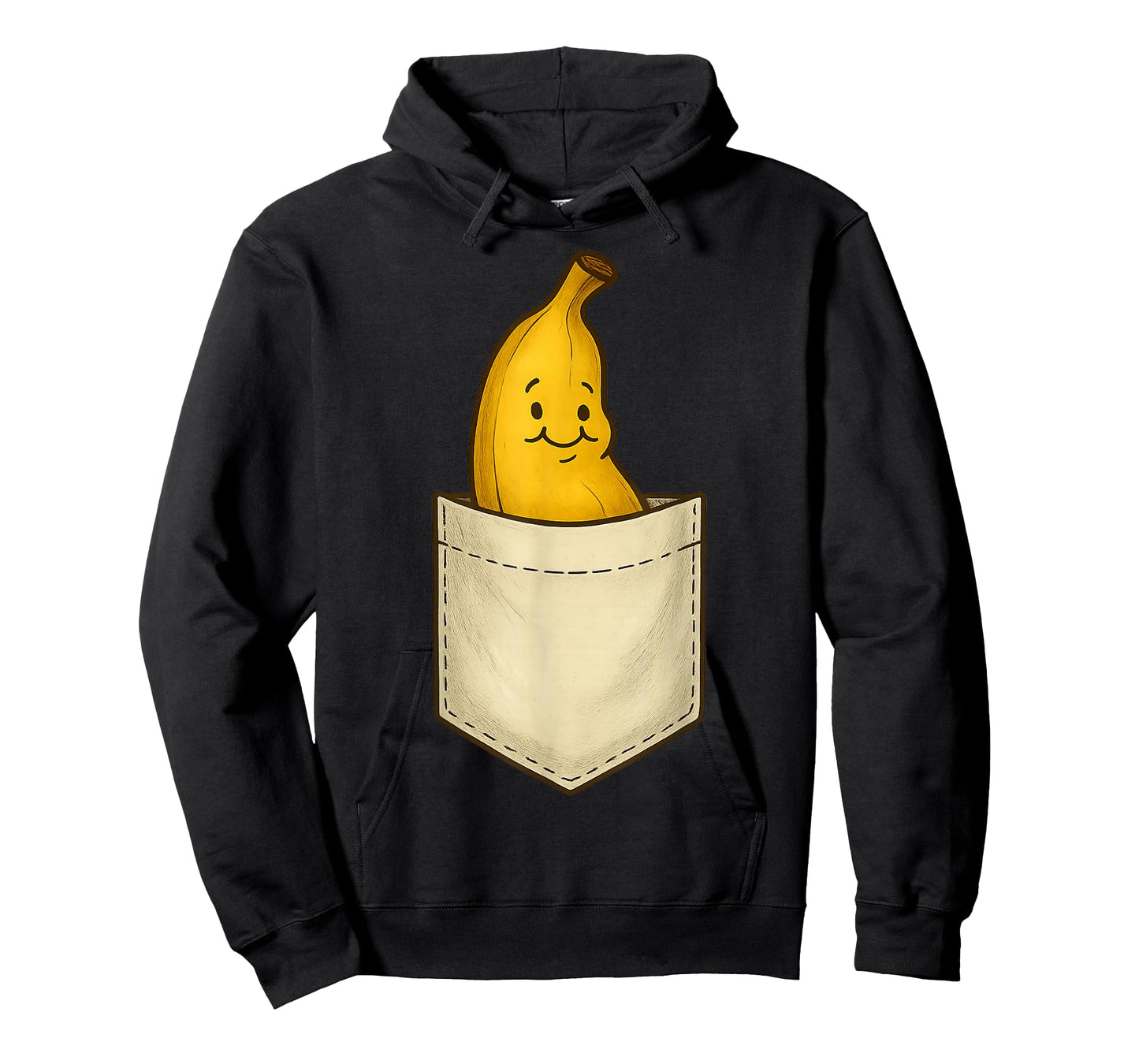 Happy Banana in Pocket Fun Design for Fruit Lovers T-Shirt