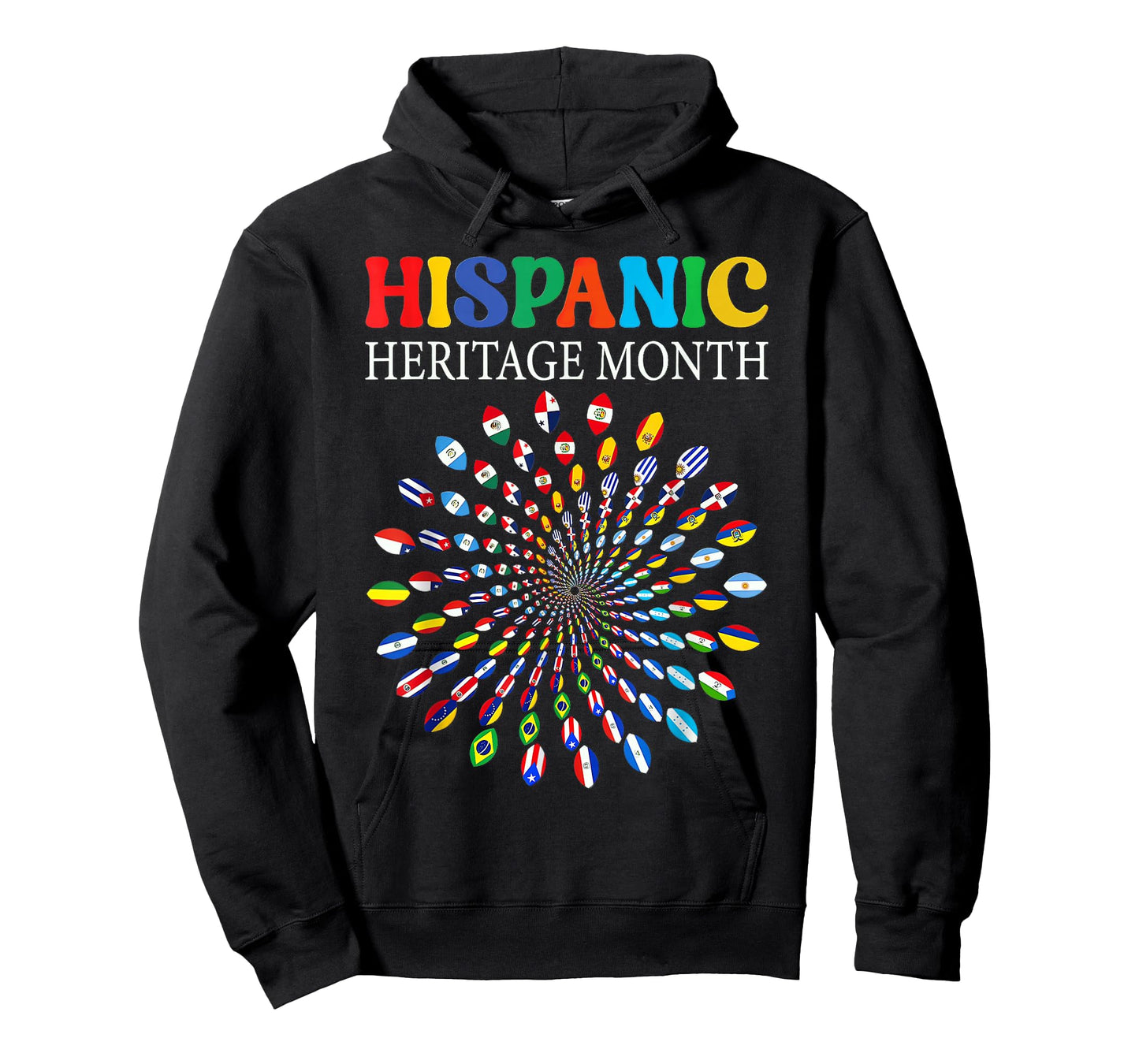 National Hispanic Heritage Month All Latin Countries Flags T-Shirt