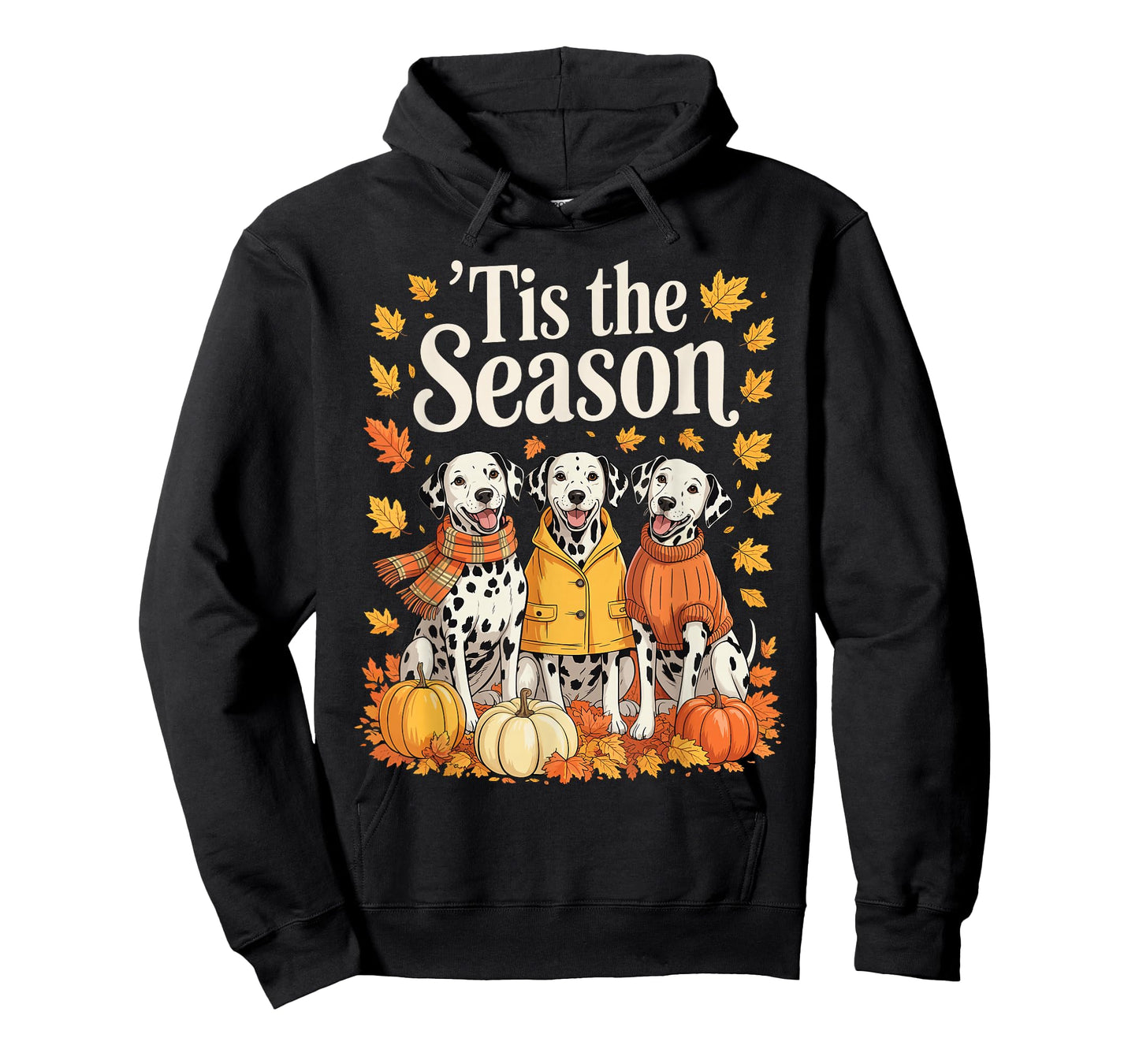 Tis The Season Dalmatian Fall Autumn Pumpkin Dog T-Shirt