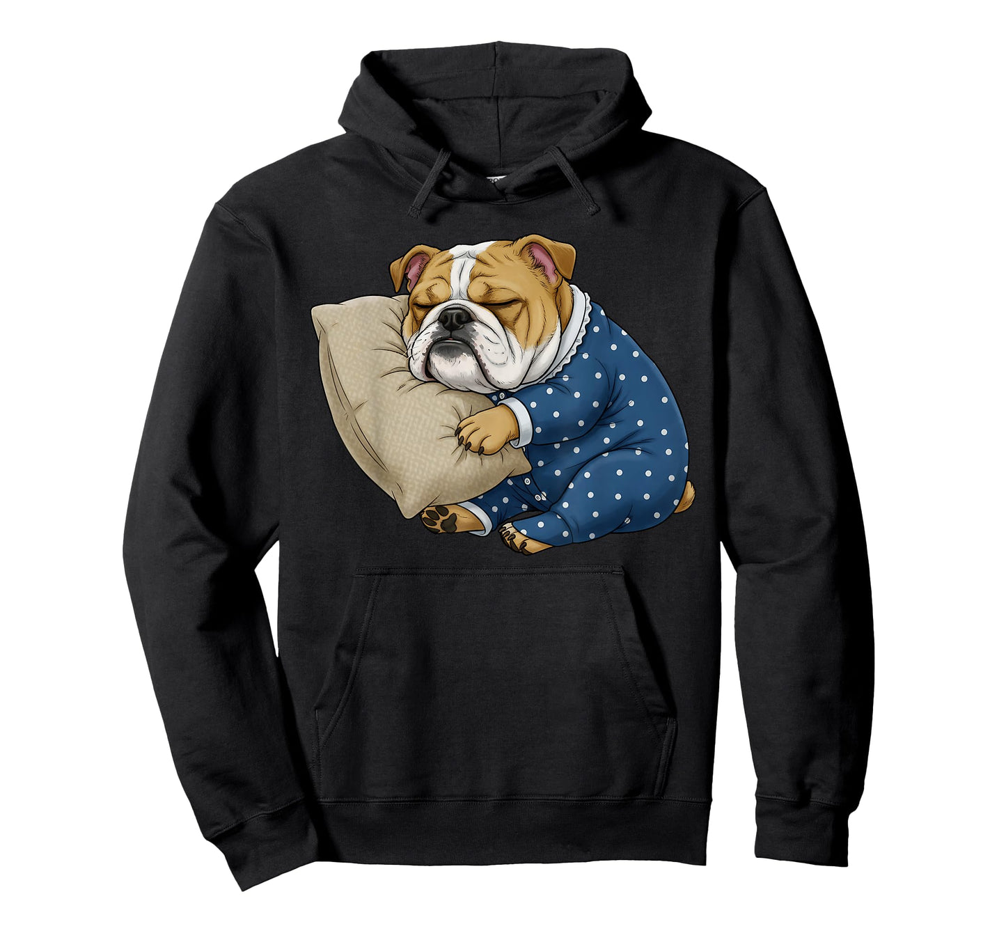 Funny Sleepy English Bulldog Pug Pet Dog Animal Nightgown T-Shirt