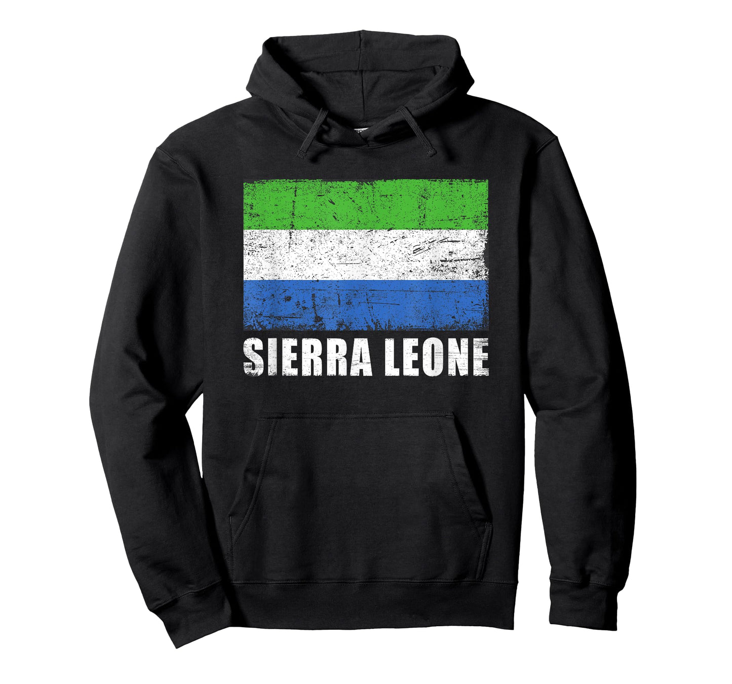 Sierra Leone Flag Design Grunge Country Flag Sierra Leone T-Shirt