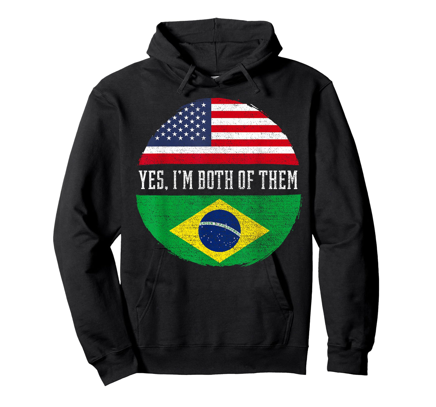 Half American Half Brazilian USA Flag Brazil Heritage DNA T-Shirt