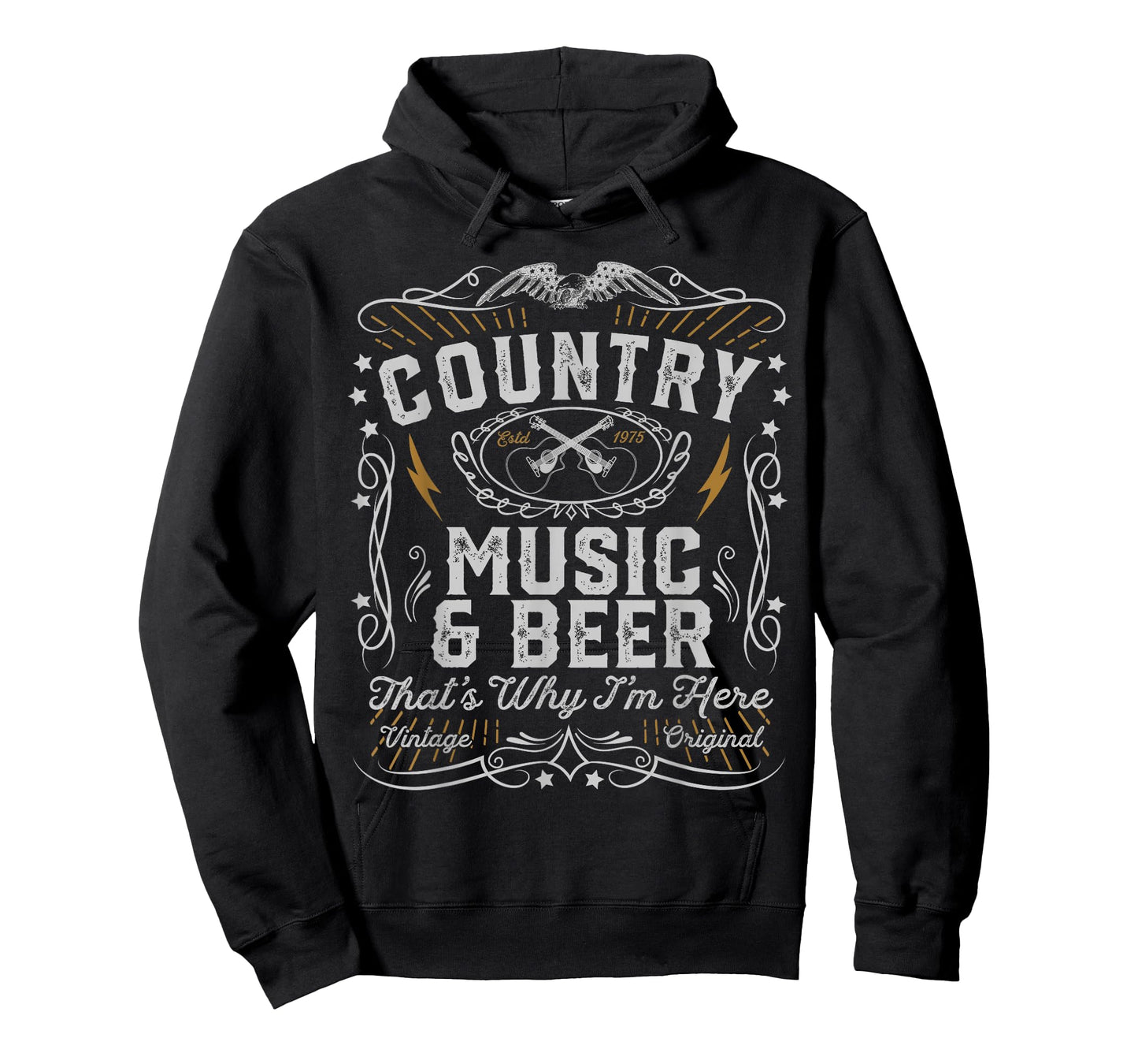 Country Music And Beer Thats Why I'm Here Womens Gift Idea T-Shirt