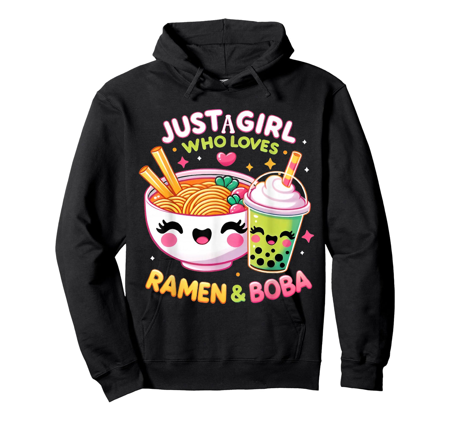 Just A Girl Who Loves Boba Tea and Ramen Bubble Tea Japanese T-Shirt