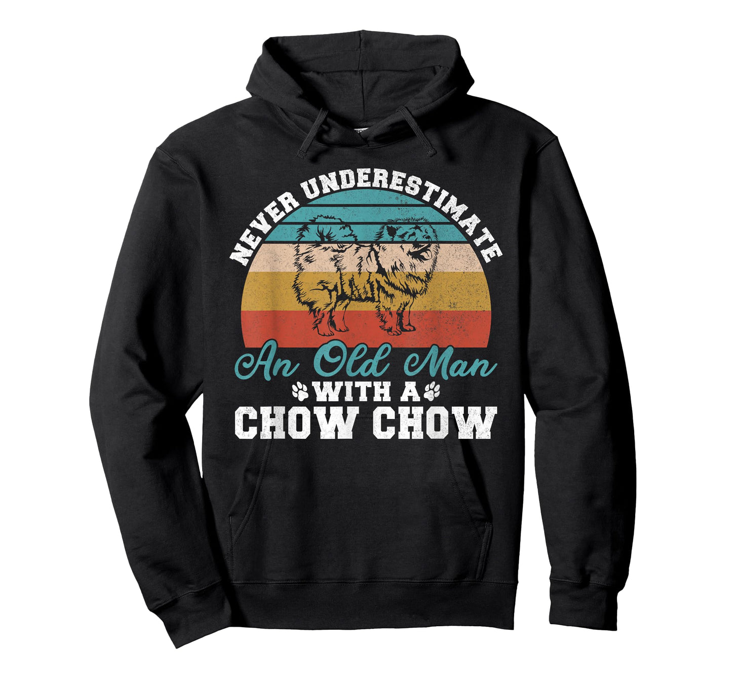 Never underestimate an old Man with a Chow Chow T-Shirt