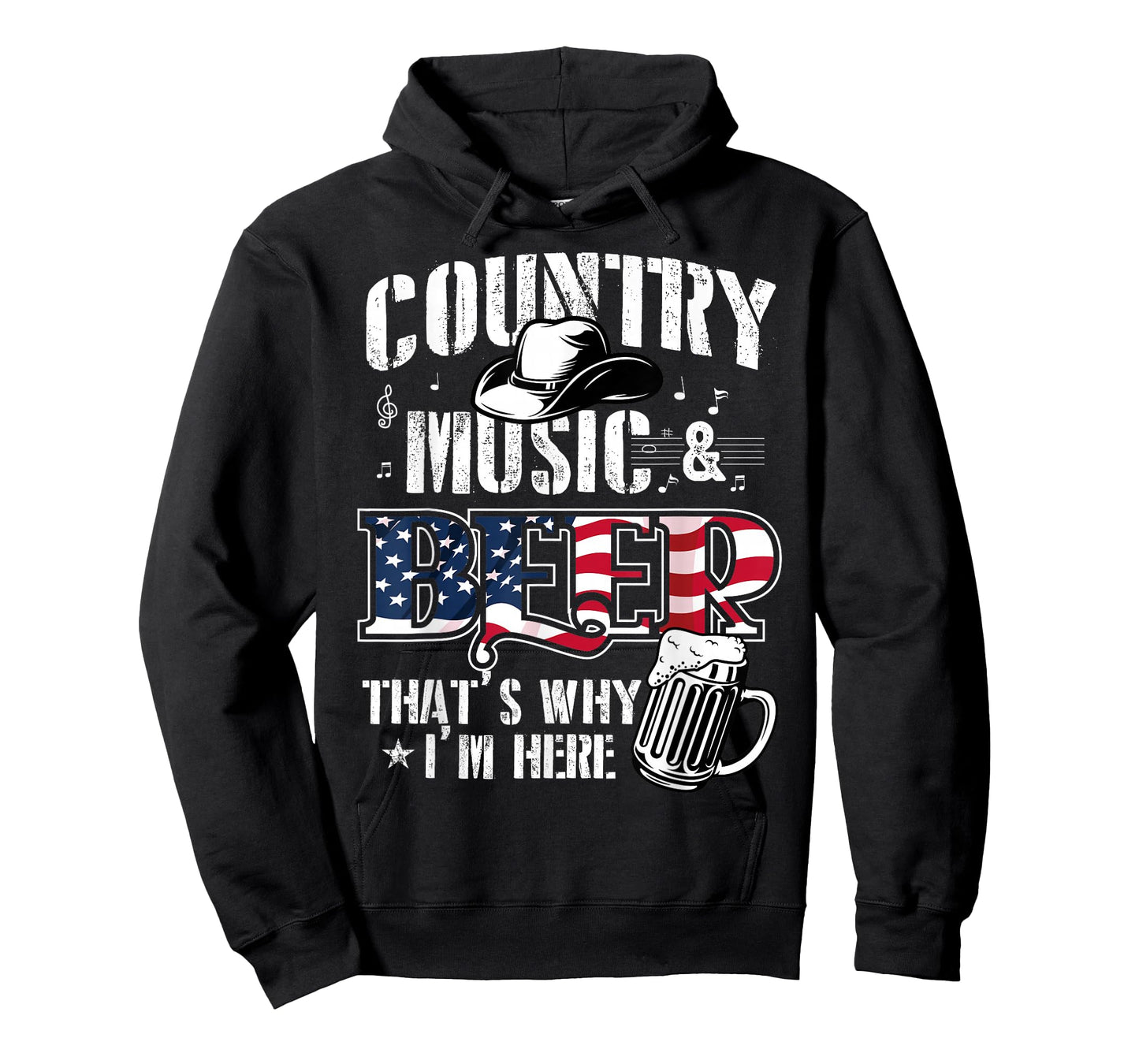 Country Music & Beer That's Why I'm Here T-Shirt