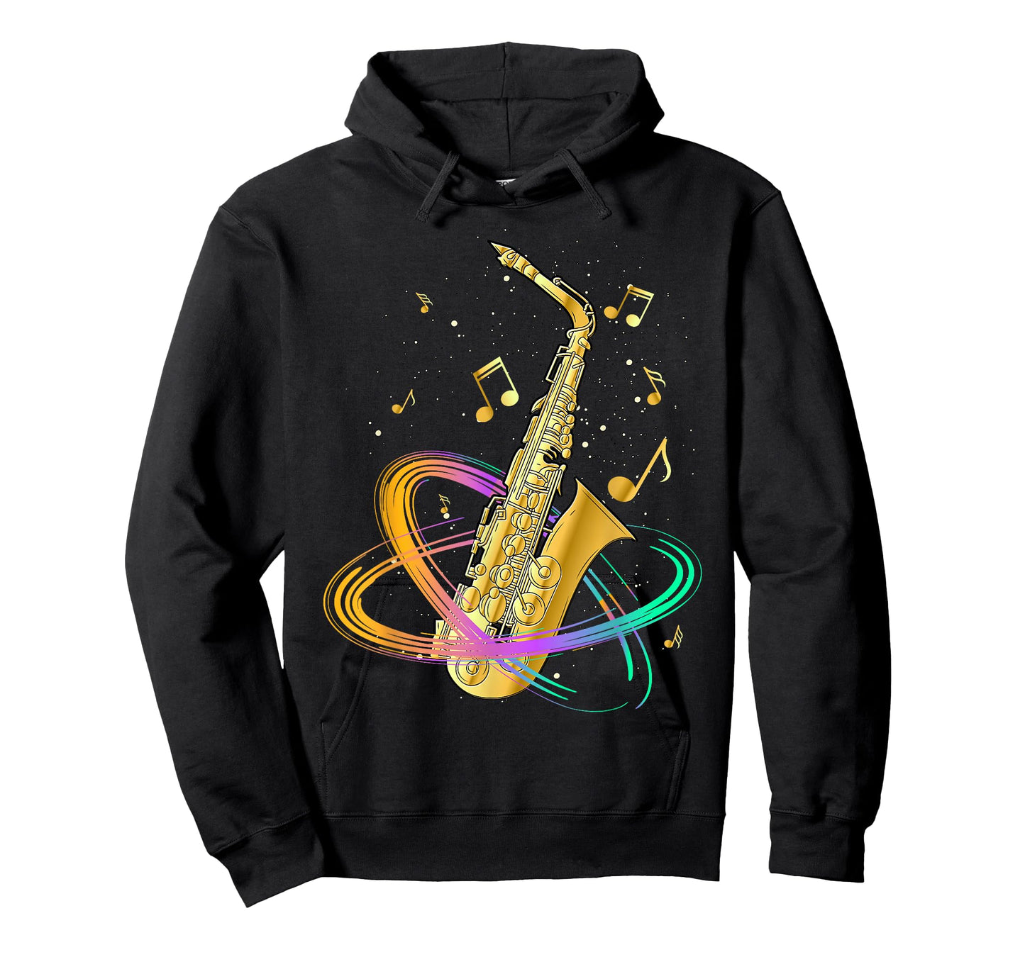 Saxophone Player Musical Notes Jazz Musician Saxophonist Sax T-Shirt