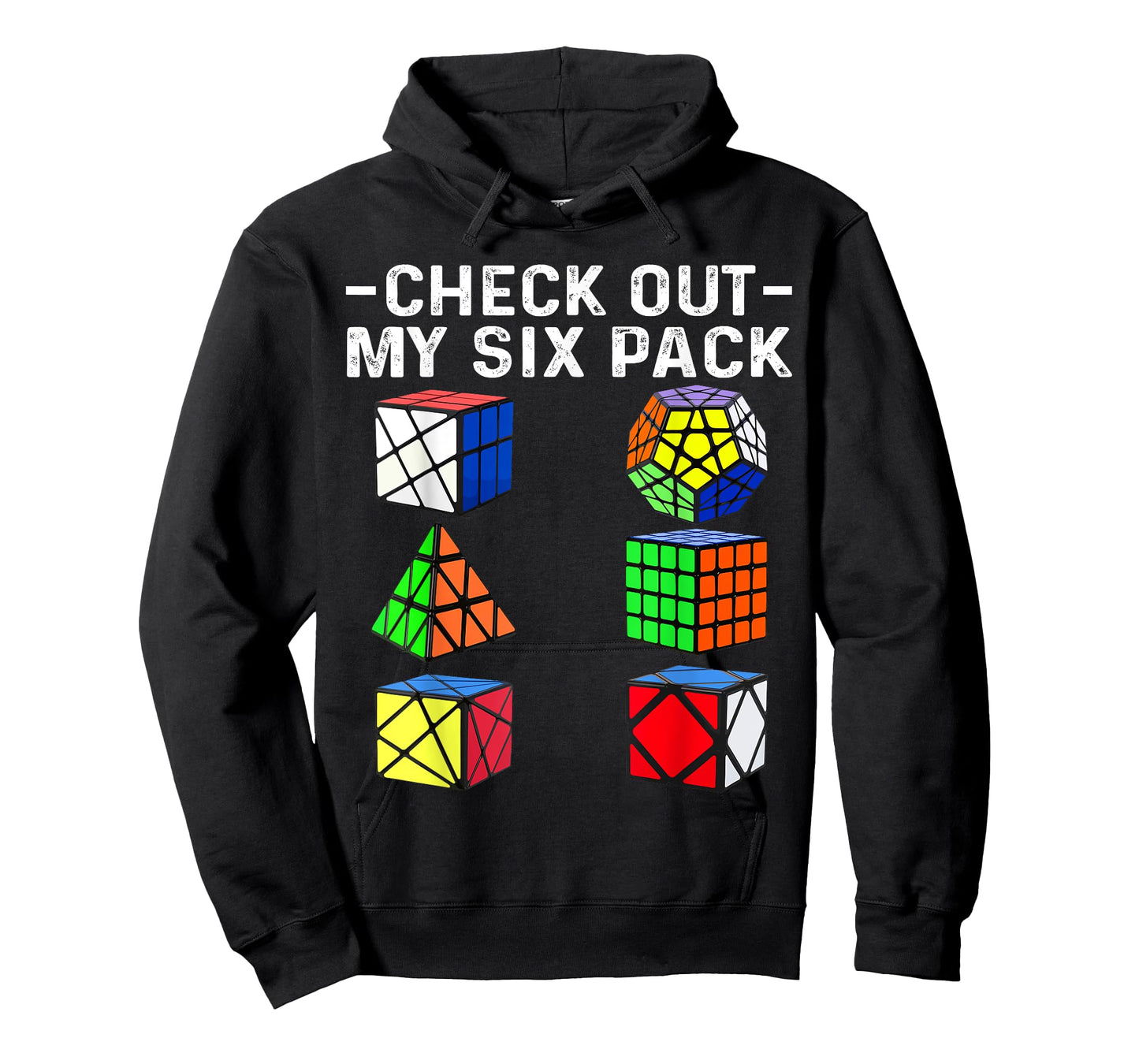 Check Out My Six Pack Puzzle Cube Funny Speed Cubing T-Shirt