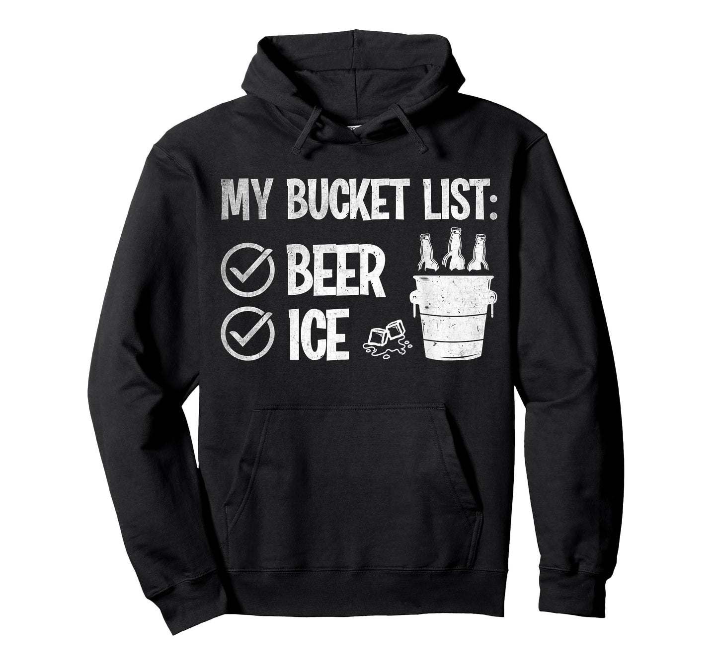 My Bucket List: Ice and Beer Funny Drinking T-Shirt
