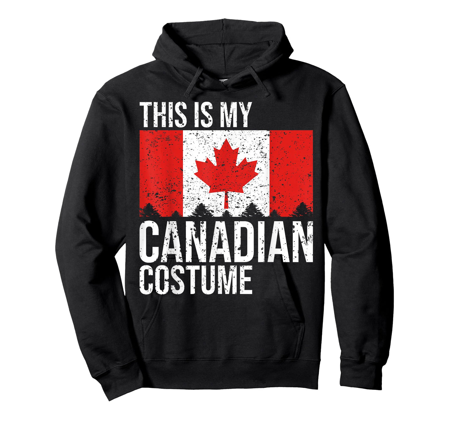 Vintage This Is My Canadian Flag Costume for Halloween T-Shirt