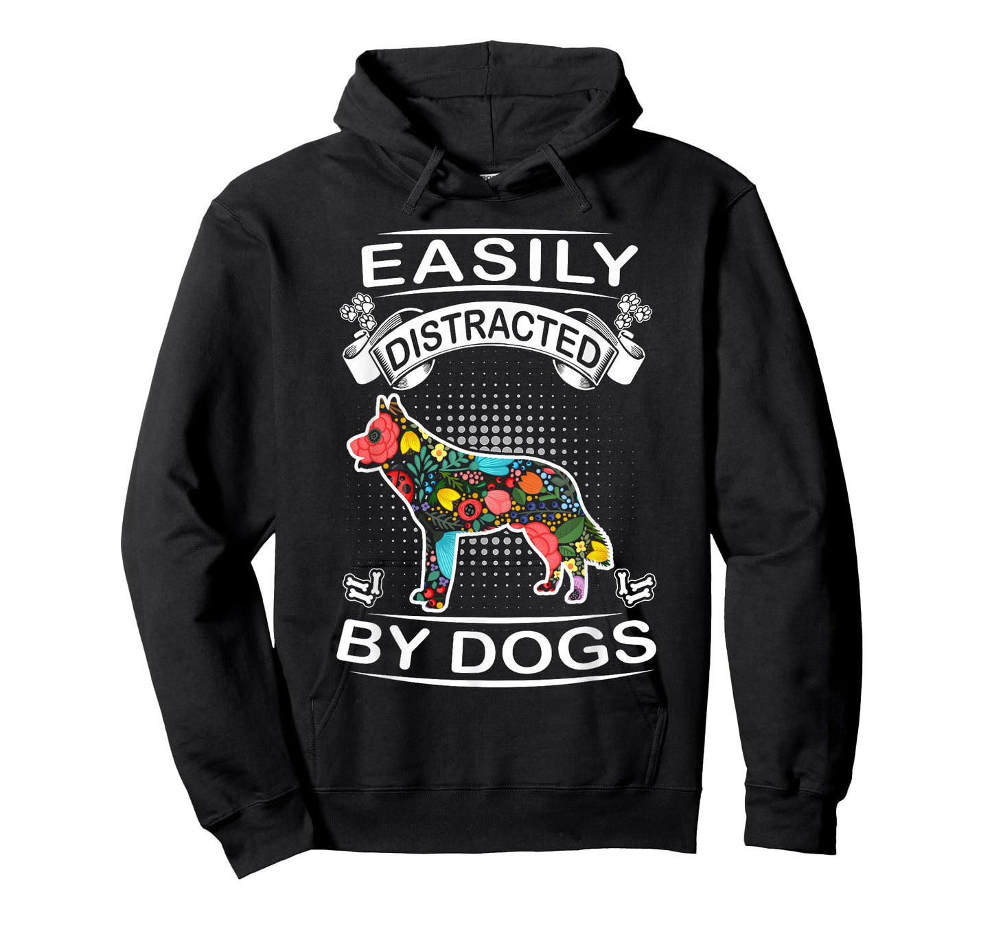 Easily Distracted By Dogs Siberian Husky Dog Lovers Puppy T-Shirt