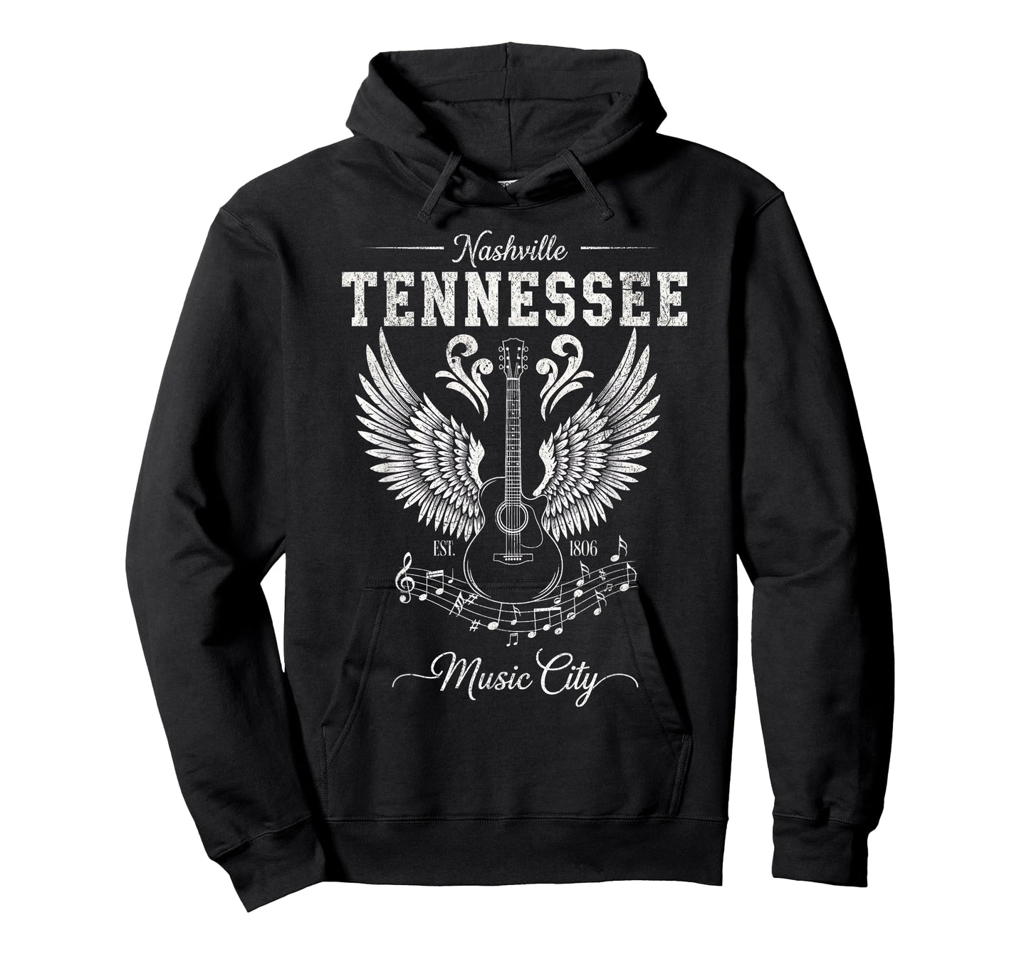 Nashville Tennessee Country Music City Guitar Souvenir T-Shirt