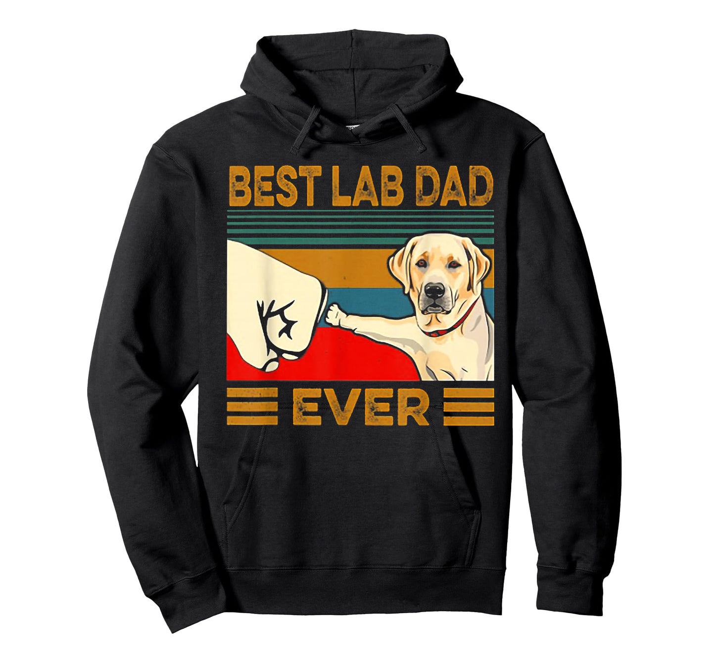 Best Lab Dad Ever Retro Vintage T-Shirt