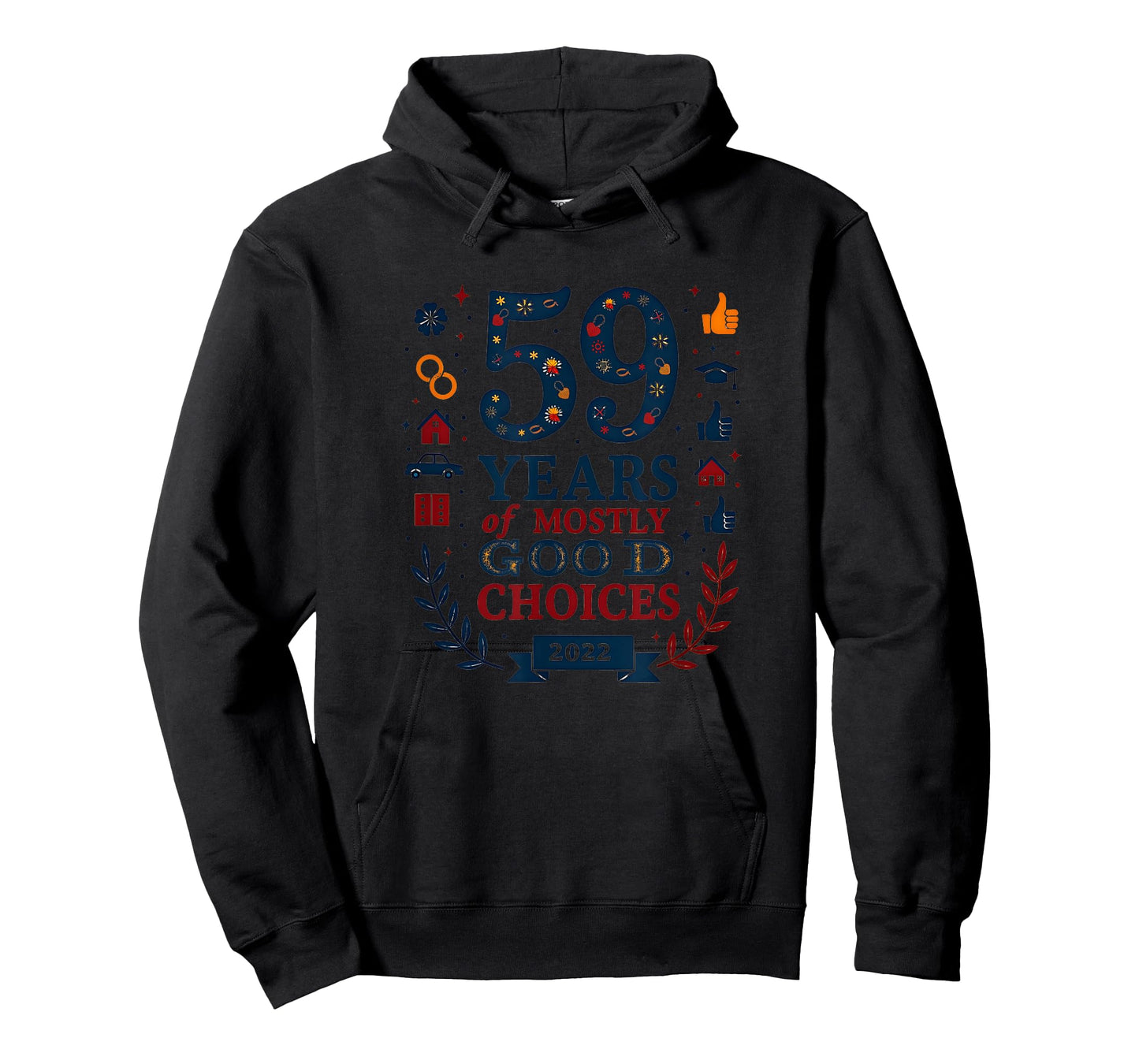 59 Years of Mostly Good Choices Birthday Gift T-Shirt