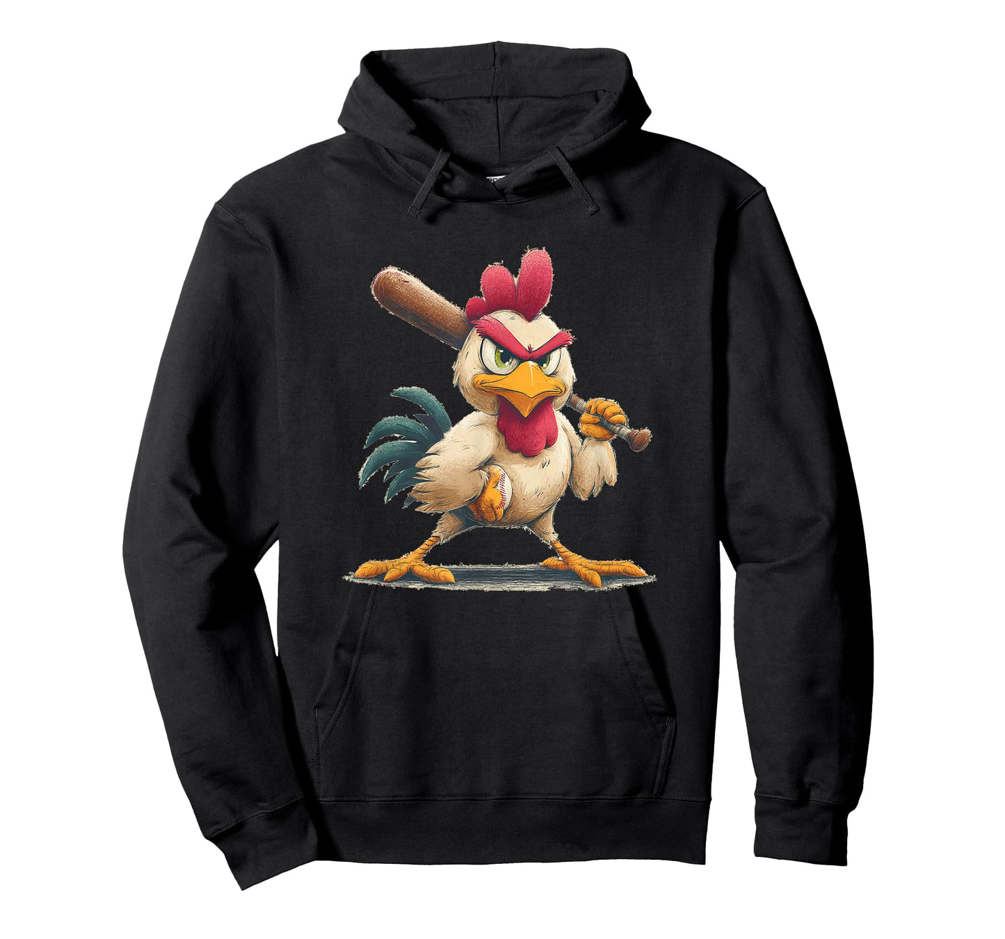 Sport Rooster Look with Baseball Bat Costume T-Shirt